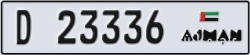 ajman - code - D - number -23336