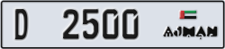 ajman - code - D - number -2421