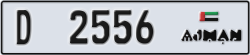 ajman - code - D - number -2556