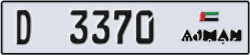 ajman - code - D - number -3370