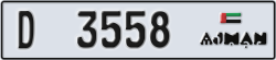 ajman - code - D - number -3558