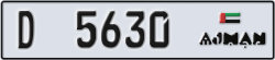 ajman - code - D - number -5630