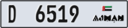 ajman - code - D - number -6440