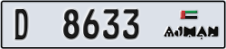 ajman - code - D - number -8554