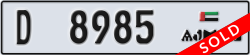 ajman - code - D - number -8985