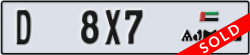 ajman - code - D - number -8X7