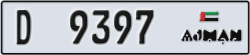 ajman - code - D - number -9397