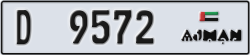 ajman - code - D - number -9572