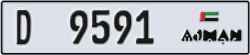 ajman - code - D - number -9591