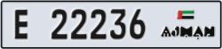 ajman - code - E - number -22236