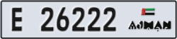 ajman - code - E - number -26222