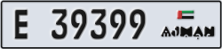 ajman - code - E - number -39399