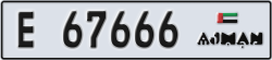 ajman - code - E - number -67666