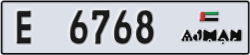 ajman - code - E - number -6768