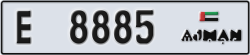 ajman - code - E - number -8885