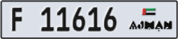 ajman - code - F - number -11537