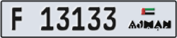 ajman - code - F - number -13054