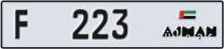 ajman - code - F - number -144
