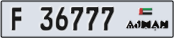 ajman - code - F - number -36777