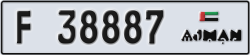 ajman - code - F - number -38887
