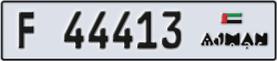 ajman - code - F - number -44413