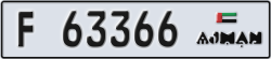 ajman - code - F - number -63366