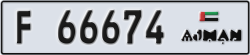 ajman - code - F - number -66674