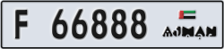 ajman - code - F - number -66888
