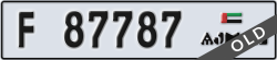 ajman - code - F - number -87787