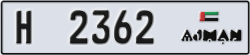 ajman - code - H - number -2362