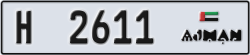 ajman - code - H - number -2532