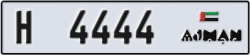ajman - code - H - number -4365