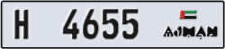 ajman - code - H - number -4655