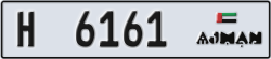 ajman - code - H - number -6082