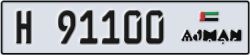 ajman - code - H - number -91100