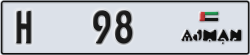 ajman - code - H - number -98