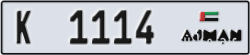 ajman - code - K - number -1035