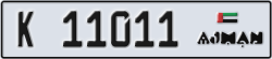 ajman - code - K - number -11011