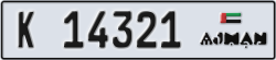 ajman - code - K - number -14242