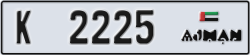 ajman - code - K - number -2146