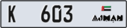 ajman - code - K - number -603