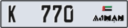 ajman - code - K - number -770