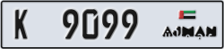 ajman - code - K - number -9020