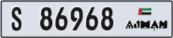 ajman - code - S - number -86968