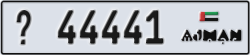 ajman - code - _ - number -44441