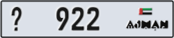 ajman - code - _ - number -922