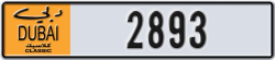 dubai classic - code - NOC - number -2893
