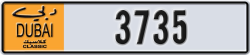 dubai classic - code - NOC - number -3735