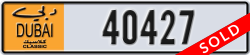 dubai classic - code - NOC - number -40427