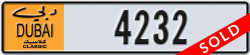dubai classic - code - NOC - number -4232